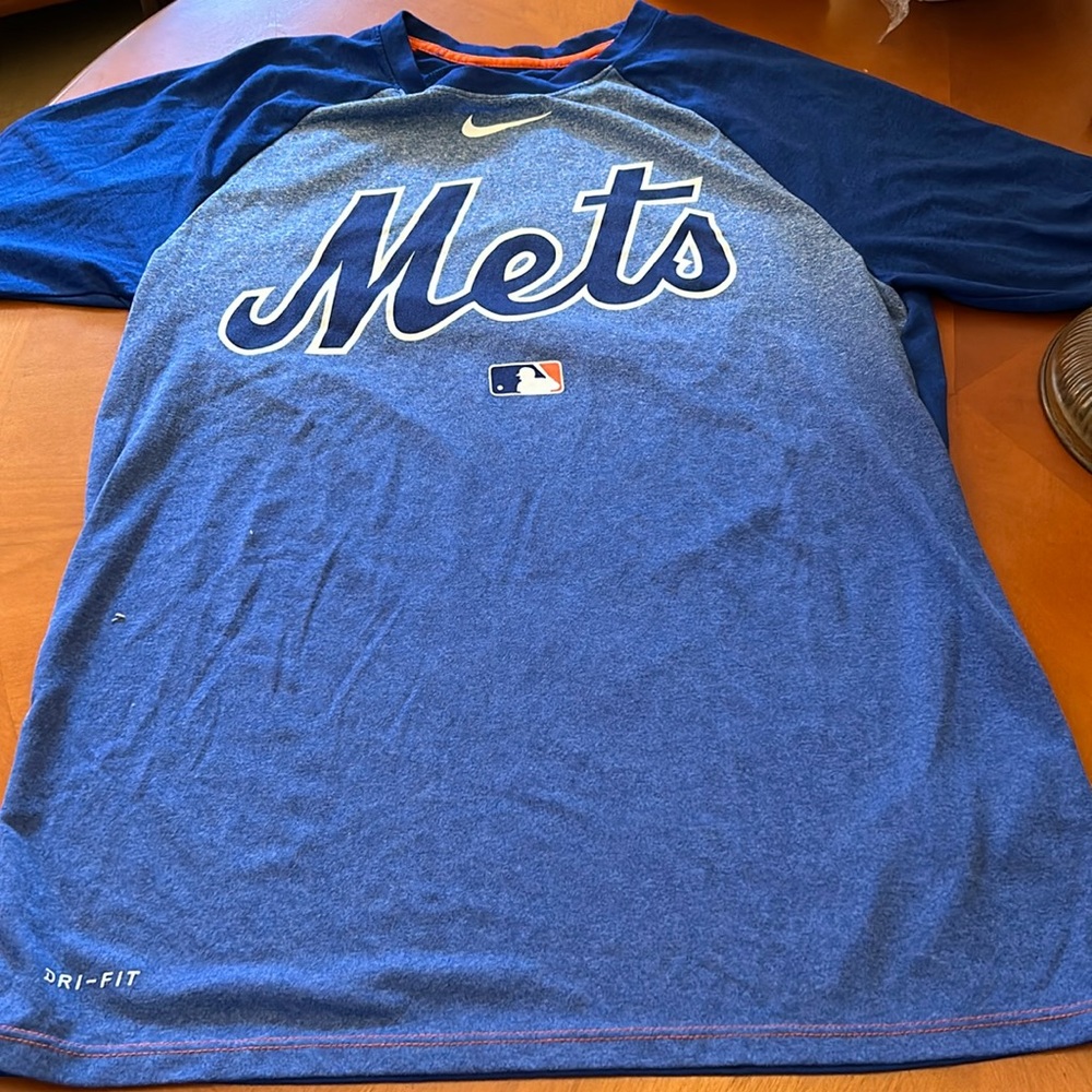 New York Mets Dri Fit 3/4 long sleeve shirt.